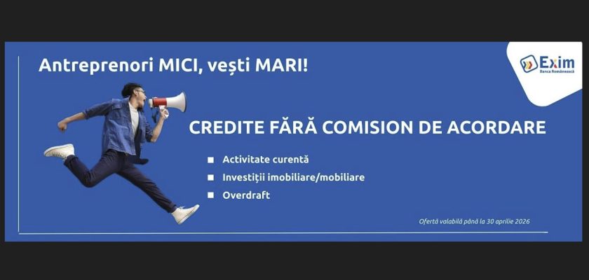 Exim Banca Romaneasca, IMM, finantare, credit, antreprenori