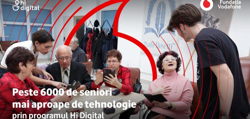 seniori, educatie digitala, tehnologie, incluziune digitala, Vodafone