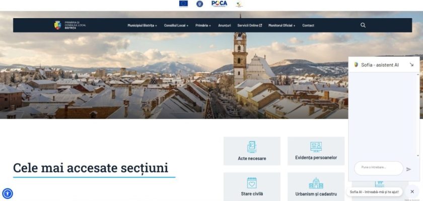 Primaria Bistrita, Sofia AI, Goodroid, digitalizare administratie, inteligenta artificiala