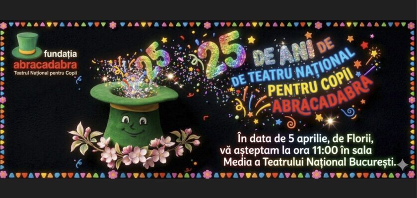Teatrul National copii, Abracadabra aniversare, spectacole copii Bucuresti, Marian Ralea teatru