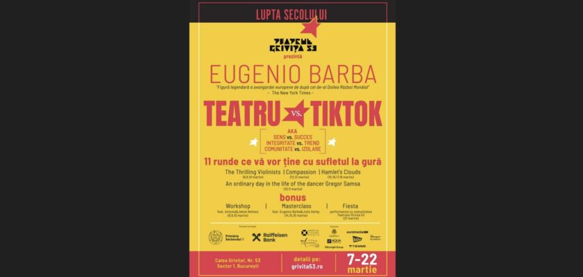 Eugenio Barba, ICR, Grivita 53, teatru contemporan, Odin Teatret