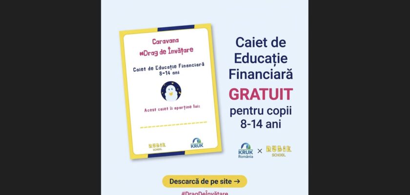 Rubik School, educatie financiara, copii, invatare, caravana