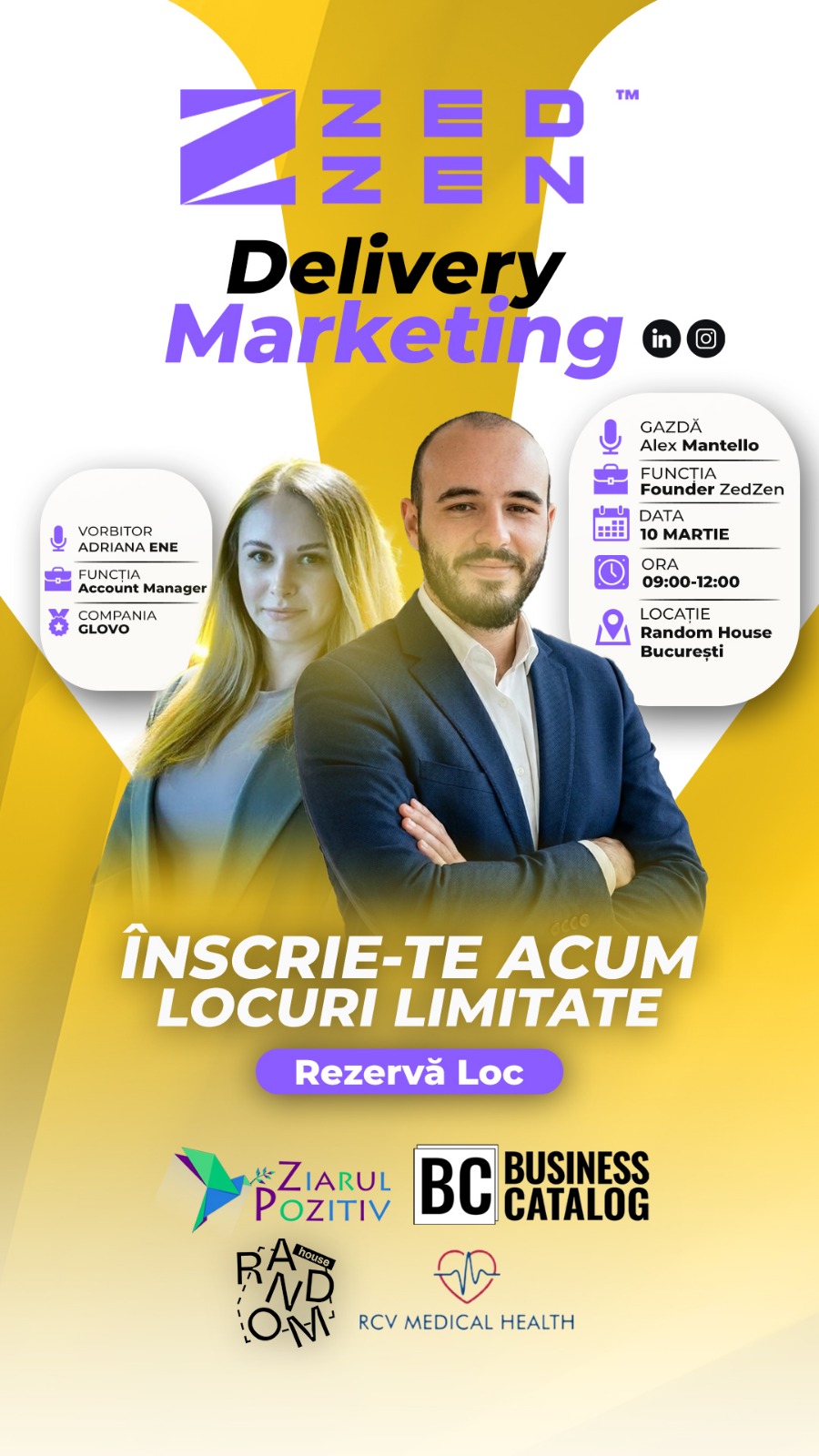 ZedZen organizeaza primul workshop de Delivery Marketing dedicat industriei HoReCa din Romania afis