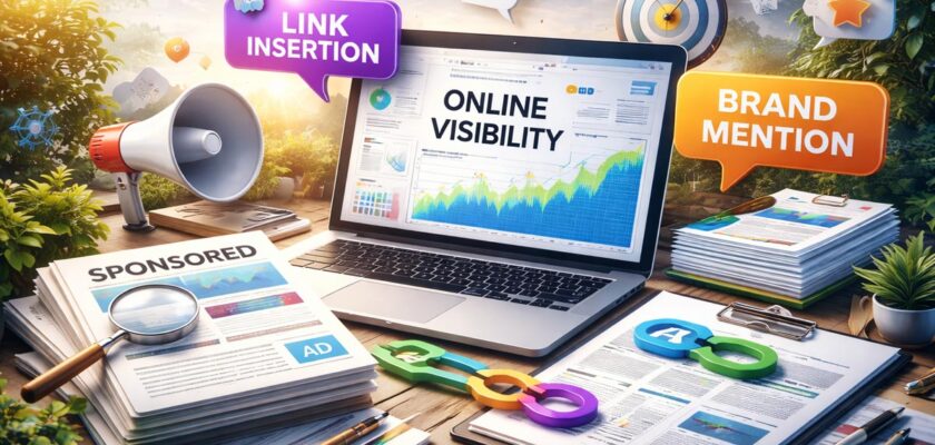 Cum ajută articolele sponsorizate, link insertion și brand mention la creșterea vizibilității online prin platforma WhitePress.