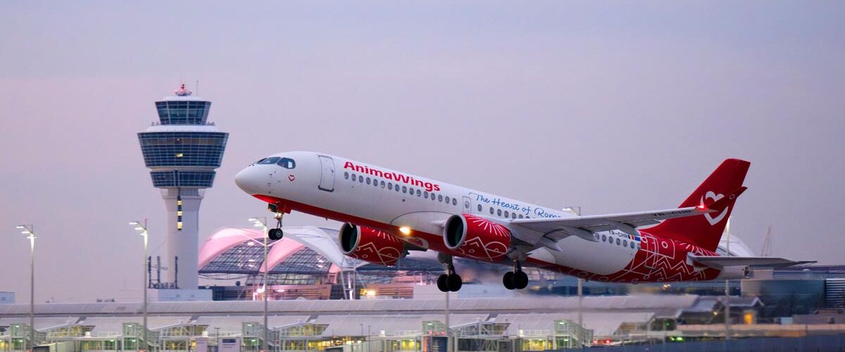 AnimaWings, aviatie, zboruri, Munchen, transport