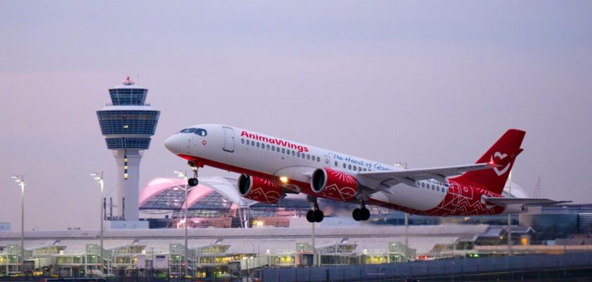 AnimaWings, aviatie, zboruri, Munchen, transport