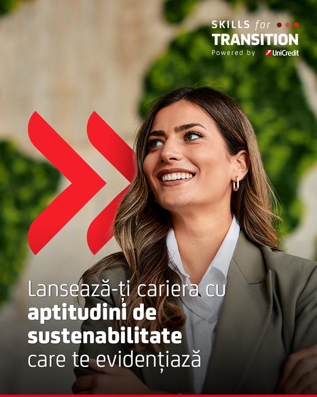 UniCredit, Skills for Transition, educatie, tineri, ESG