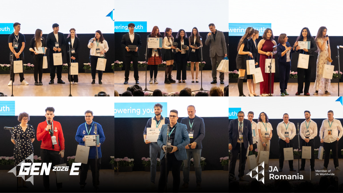 Castigatori competitia JA de antreprenoriat Gen-E 2026