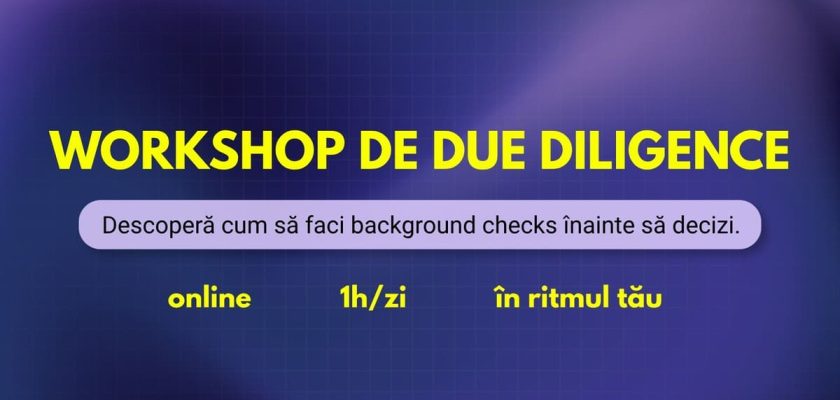 Context, workshop online, due diligence, escrocherii online, verificare informatie