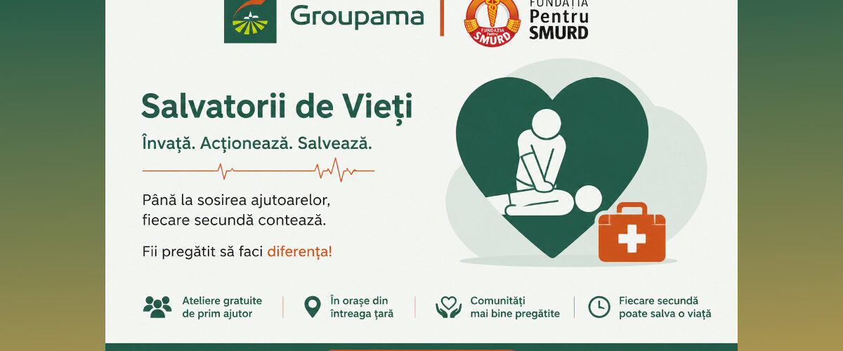 Groupama România, Salvatorii de Vieți, Fundația pentru SMURD, educație pentru primul ajutor COPERTA ZP