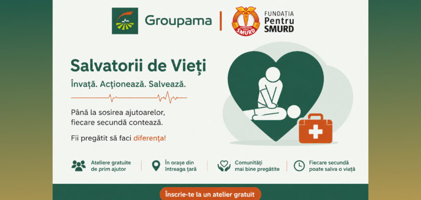 Groupama România, Salvatorii de Vieți, Fundația pentru SMURD, educație pentru primul ajutor COPERTA ZP