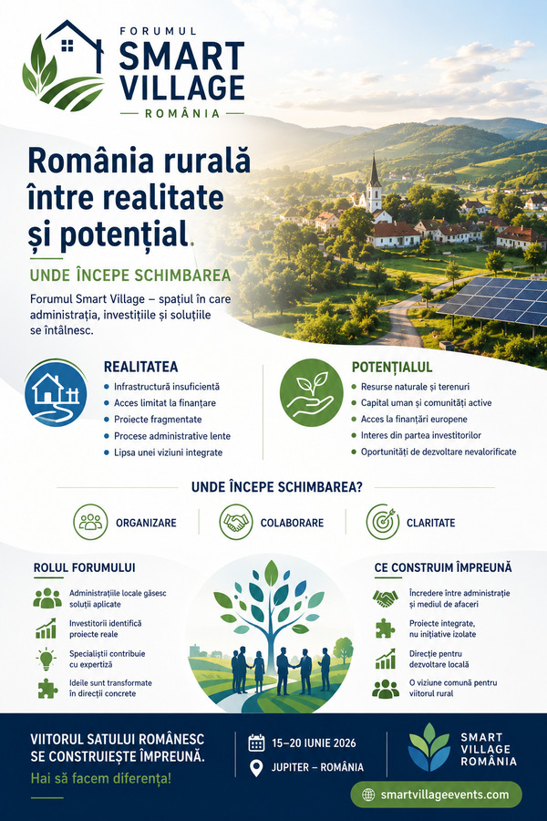 Smart Village România forum evenimente jupiter mai 2026