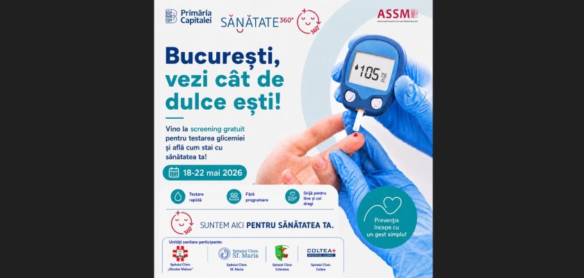 testare gratuită glicemie bucuresti ASSMB