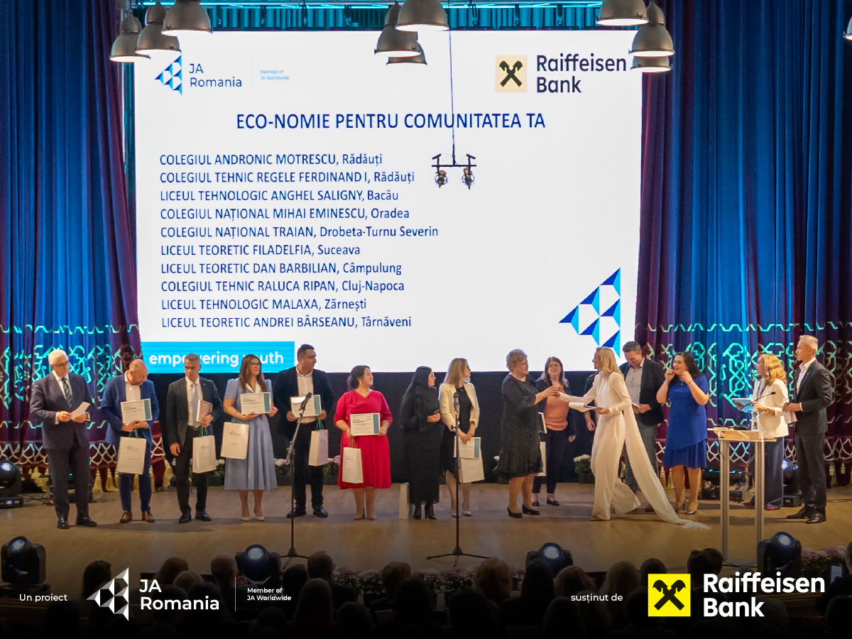 JA România și Raiffeisen Bank Eco-nomie pentru comunitatea ta