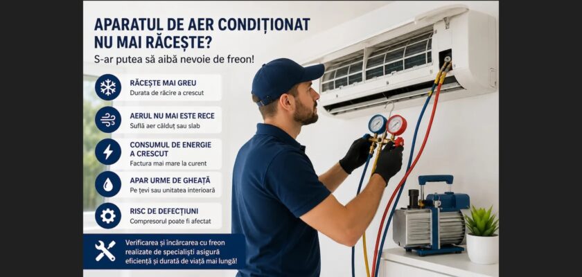 Semne aparat aer conditionat nevoie freon COVER ZP