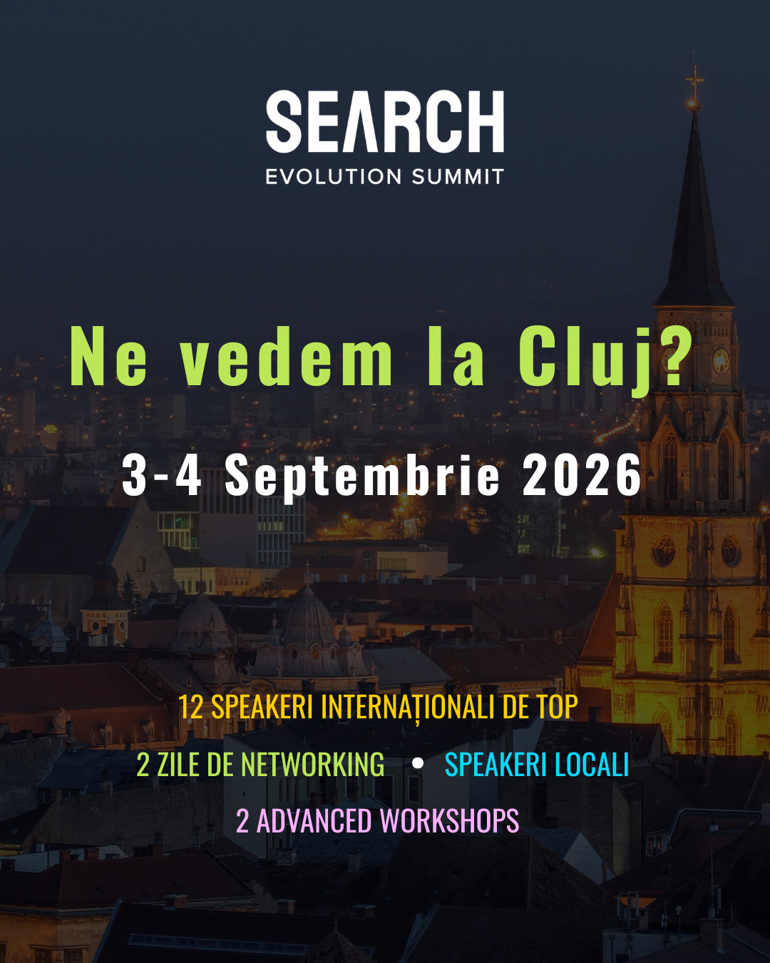 Search Evolution Summit 2026_ne vedem la cluj_cover
