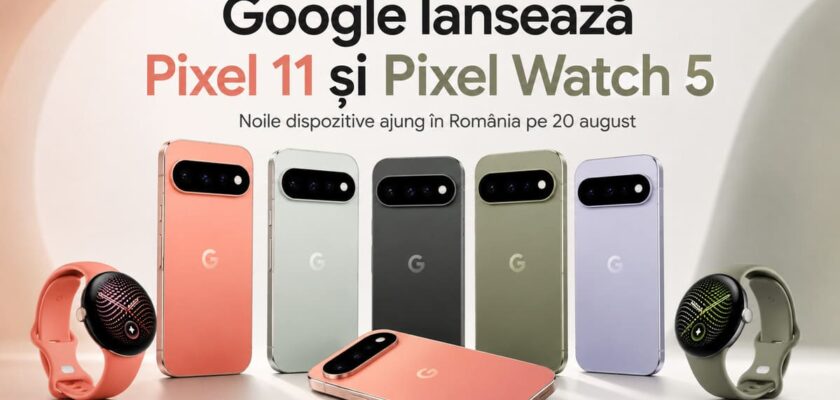 Google Pixel 11 și Pixel Watch 5 ajung în România pe 20 august