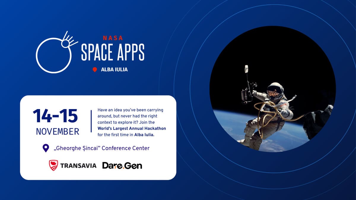 NASA Space Apps Challenge Alba Iulia 14-15 noiembrie 2026 2