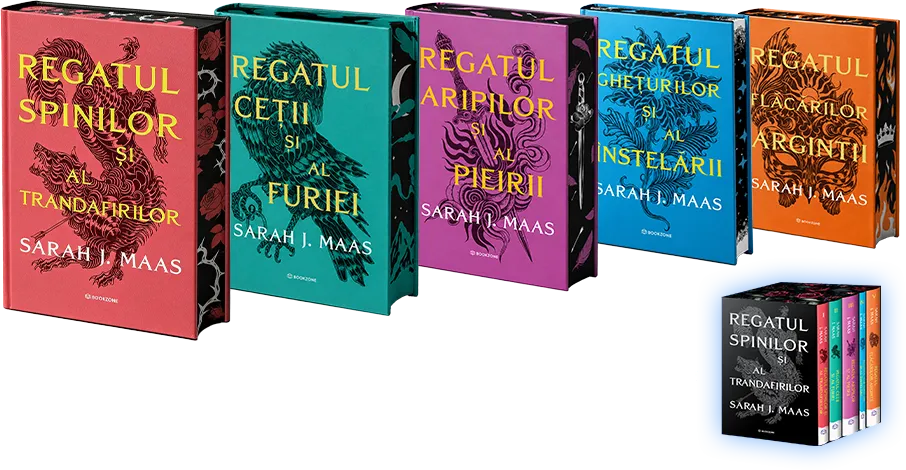 Regatul spinilor și al trandafirilor, de Sarah J. Maas editie hardcover in cutie de colectie carti Bookzone